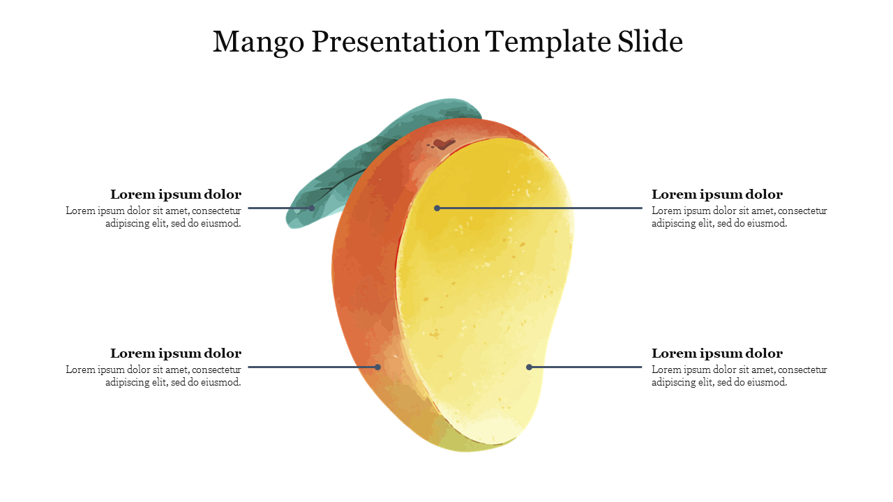 Mango Presentation Template Slide